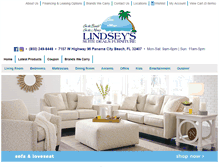 Tablet Screenshot of lindseyssuitedealsfurniture.com